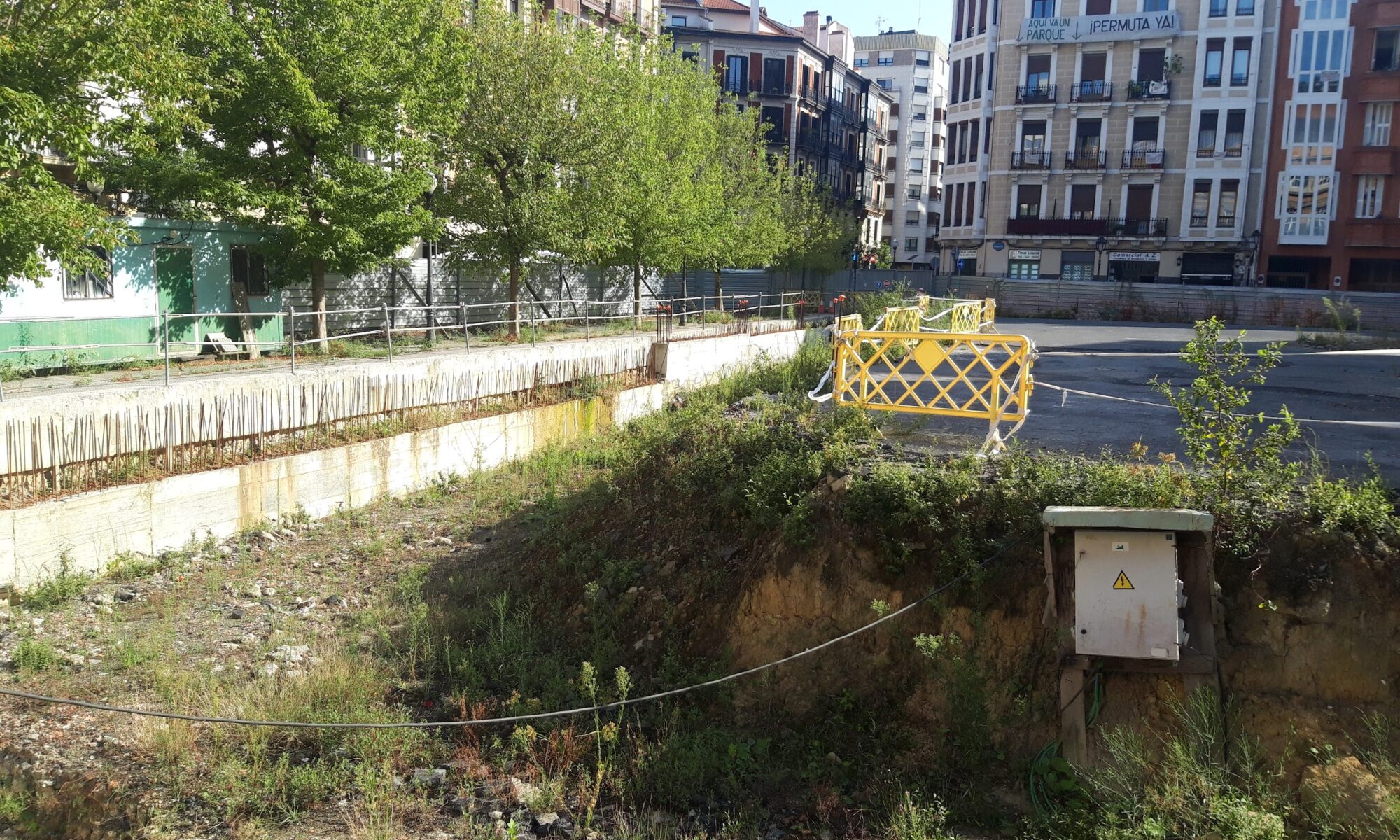 Estado de la parcela obispal el 5 de septiembre de 2025